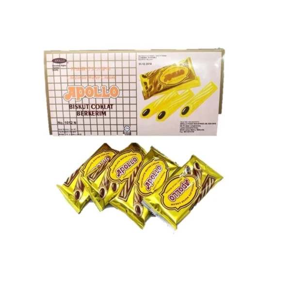 APOLLO Chocolate Stick Wafers – 30 Packs