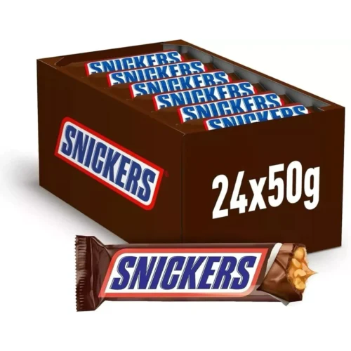 Snickers Peanut Chocolate Bars – 24 x 50g