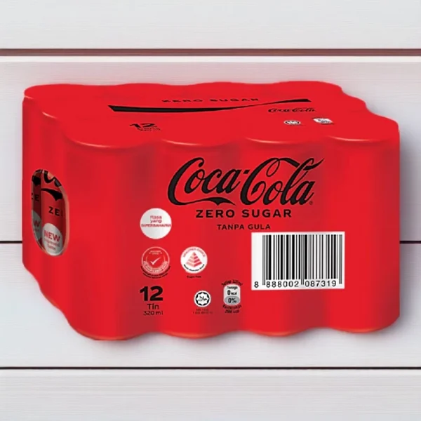 Coca-Cola Zero Sugar – 12 Cans x 320ml